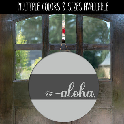 Cursive Aloha Hearts Vinyl Decal/Sticker