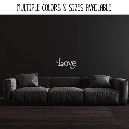 Scrolling Love Vinyl Decal/Sticker