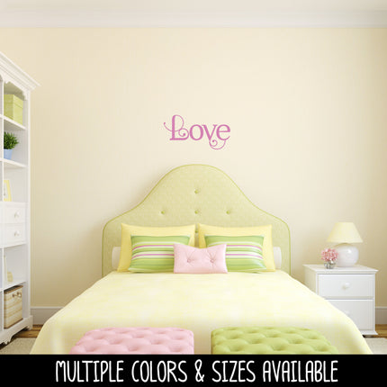 Scrolling Love Vinyl Decal/Sticker
