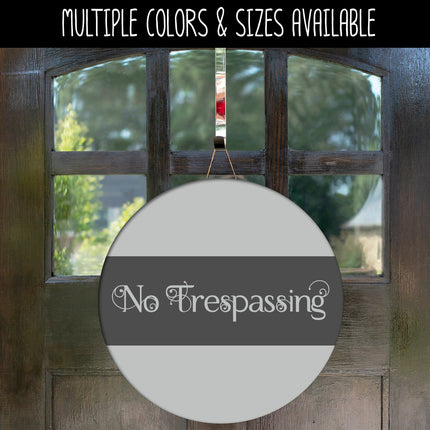 Scrolling No Trespassing Vinyl Decal/Sticker