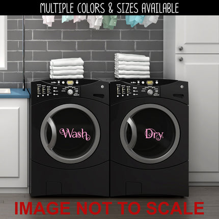 Scrolling Wash and Dry Vinyl Decal/Sticker Set