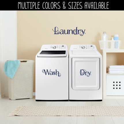 Scrolling Wash and Dry Vinyl Decal/Sticker Set