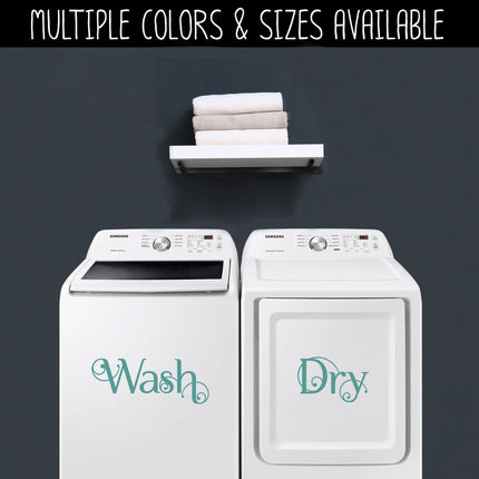 Scrolling Wash and Dry Vinyl Decal/Sticker Set