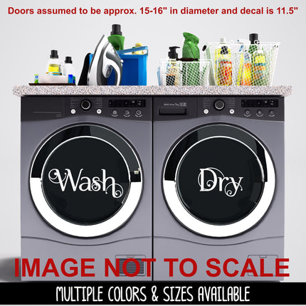 Scrolling Wash and Dry Vinyl Decal/Sticker Set