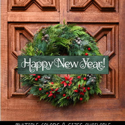 Scrolling Happy New Year Vinyl Decal/Sticker