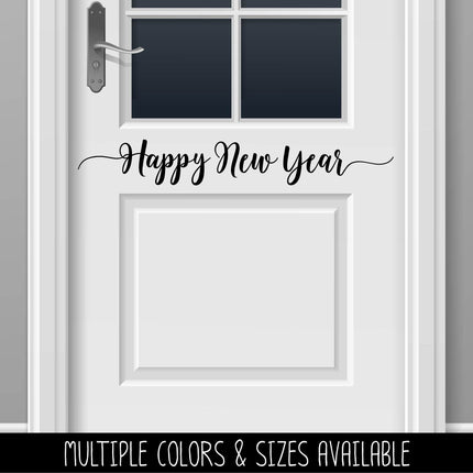 Cursive Happy New Year Vinyl Decal/Sticker