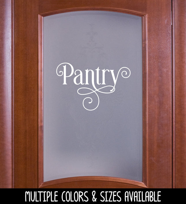 Ornamental Pantry Vinyl Decal/Sticker