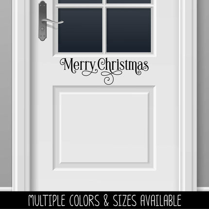Ornamental Merry Christmas Vinyl Decal/Sticker