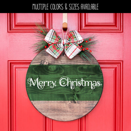 Scrolling Merry Christmas Vinyl Decal/Sticker