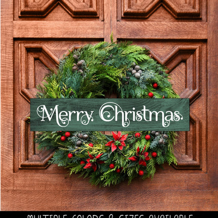 Scrolling Merry Christmas Vinyl Decal/Sticker