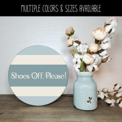 Scrolling Shoes Off, Please! Vinyl Decal/Sticker