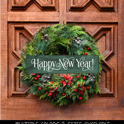 Ornamental Happy New Year Vinyl Decal/Sticker