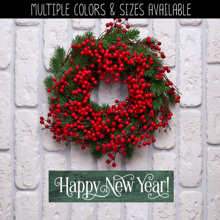 Ornamental Happy New Year Vinyl Decal/Sticker