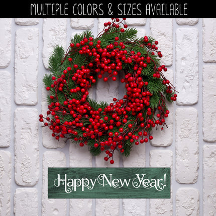 Scrolling Happy New Year Vinyl Decal/Sticker