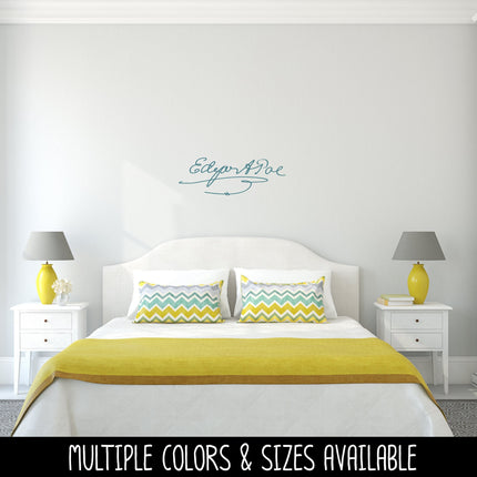 Edgar Allen Poe Signature Vinyl Decal/Sticker