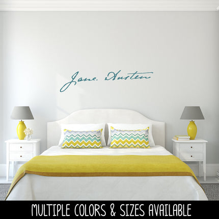 Jane Austen Signature Vinyl Decal/Sticker