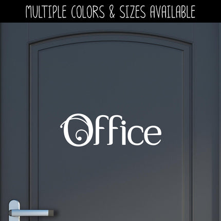 Scrolling Office Vinyl Decal/Sticker