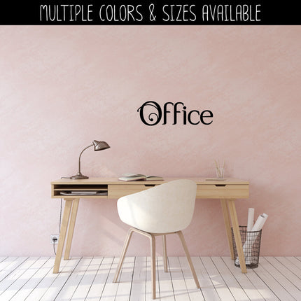 Scrolling Office Vinyl Decal/Sticker