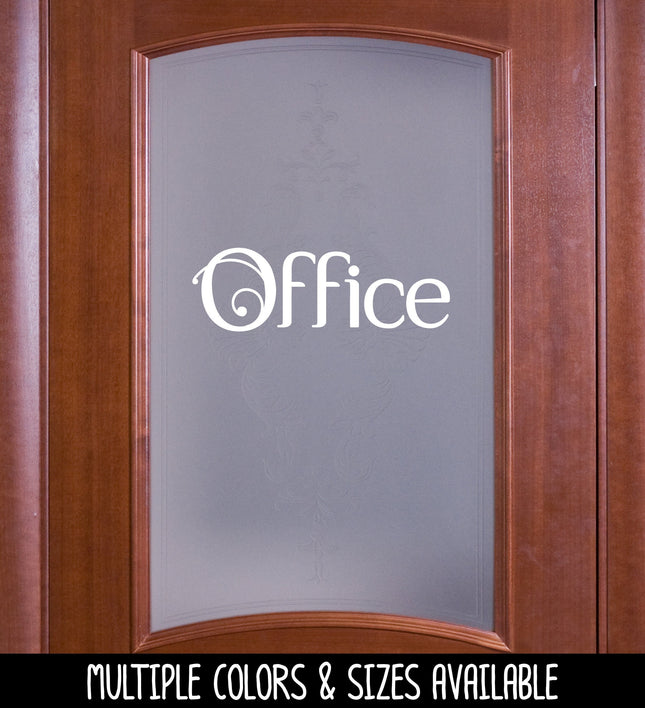Scrolling Office Vinyl Decal/Sticker