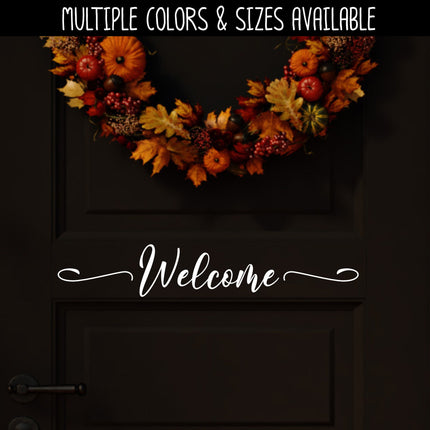 Welcome with Swirl Vinyl Decal/Sticker