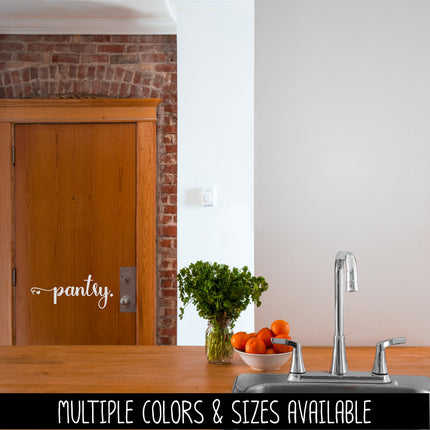 Pantry with Hearts Vinyl Decal/Sticker