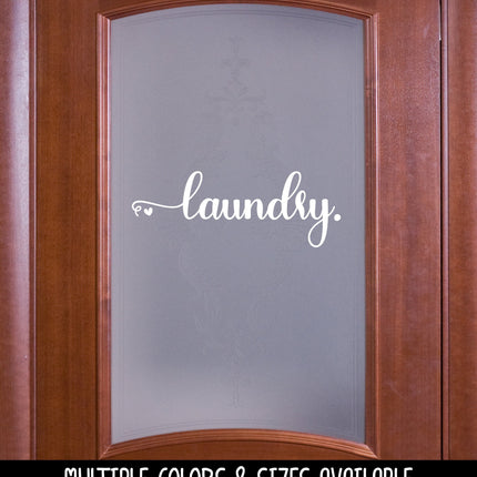 Laundry with HeartsVinyl Decal/Sticker