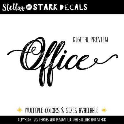 Office Vinyl Decal/Sticker - Office Sticker