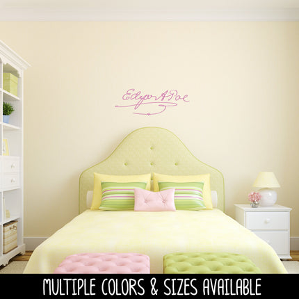 Edgar Allen Poe Signature Vinyl Decal/Sticker