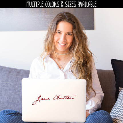 Jane Austen Signature Vinyl Decal/Sticker