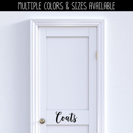 Coats Vinyl Decal/Sticker