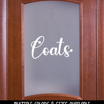 Coats Vinyl Decal/Sticker