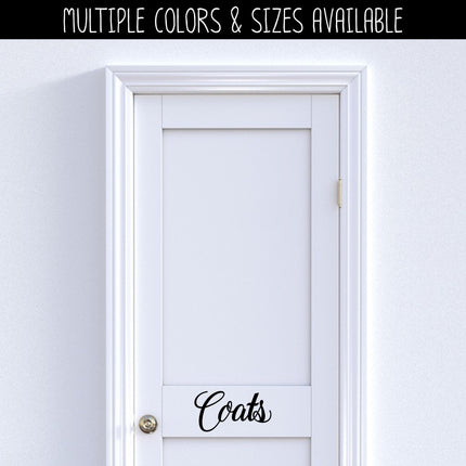 Coats Vinyl Decal/Sticker