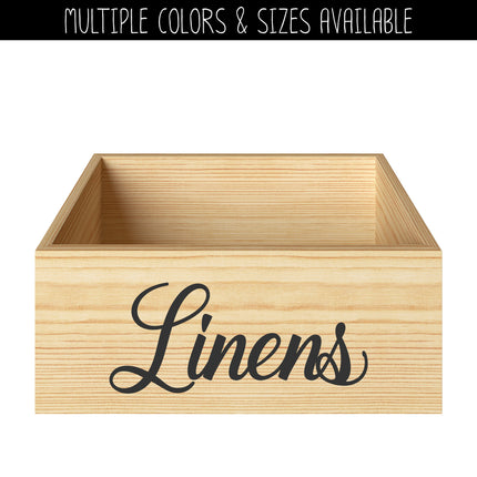 Linens Vinyl Decal/Sticker