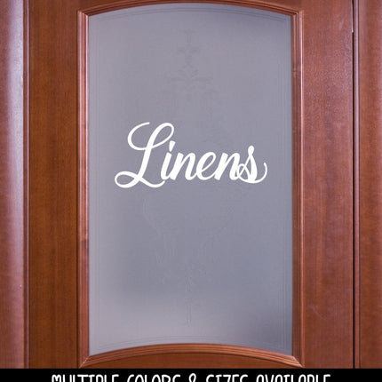 Linens Vinyl Decal/Sticker