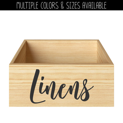 Linens Vinyl Decal/Sticker