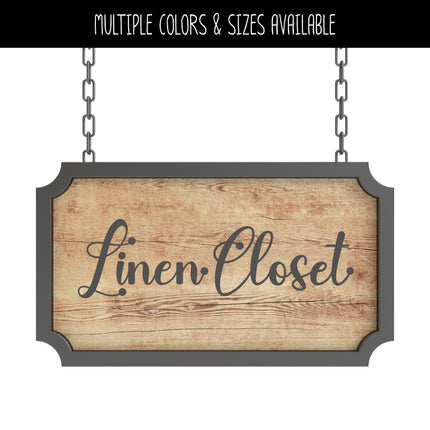 Linen Closet Vinyl Decal/Sticker