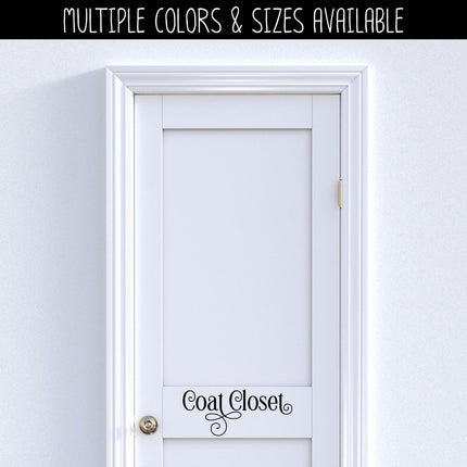 Coat Closet Vinyl Decal/Sticker