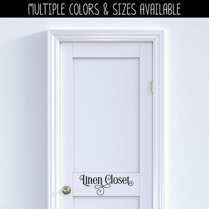 Linen Closet Vinyl Decal/Sticker