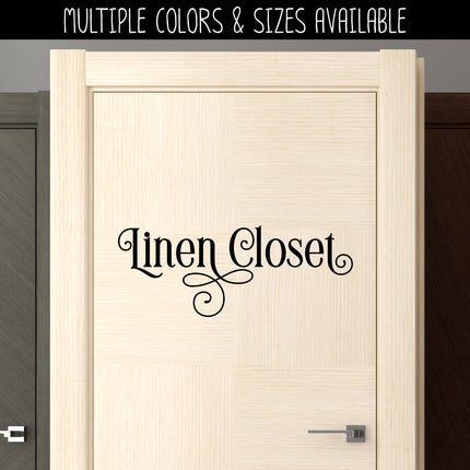 Linen Closet Vinyl Decal/Sticker