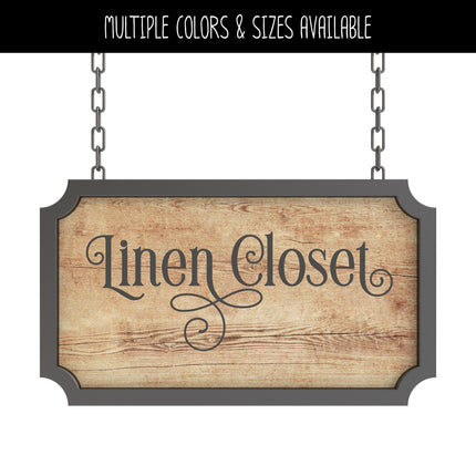 Linen Closet Vinyl Decal/Sticker