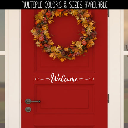 Welcome with Swirl Vinyl Decal/Sticker