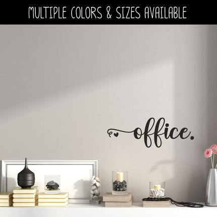 Office with Hearts Vinyl Decal/Sticker