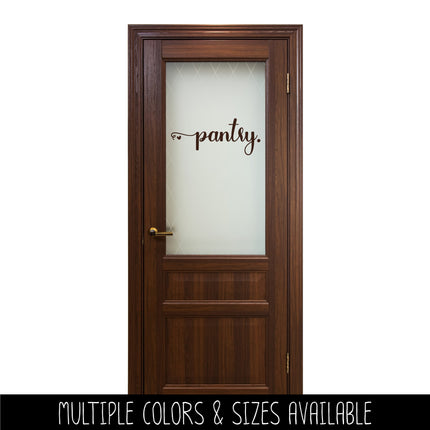 Pantry with Hearts Vinyl Decal/Sticker