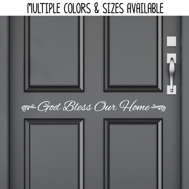 God Bless Our Home Vinyl Decal/Sticker