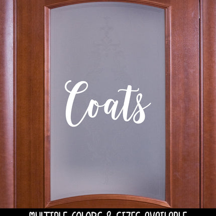 Coats Vinyl Decal/Sticker