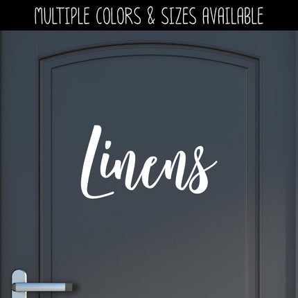Linens Vinyl Decal/Sticker