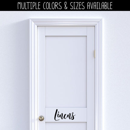 Linens Vinyl Decal/Sticker