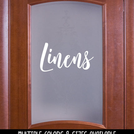 Linens Vinyl Decal/Sticker