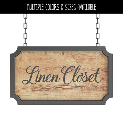 Linen Closet Vinyl Decal/Sticker