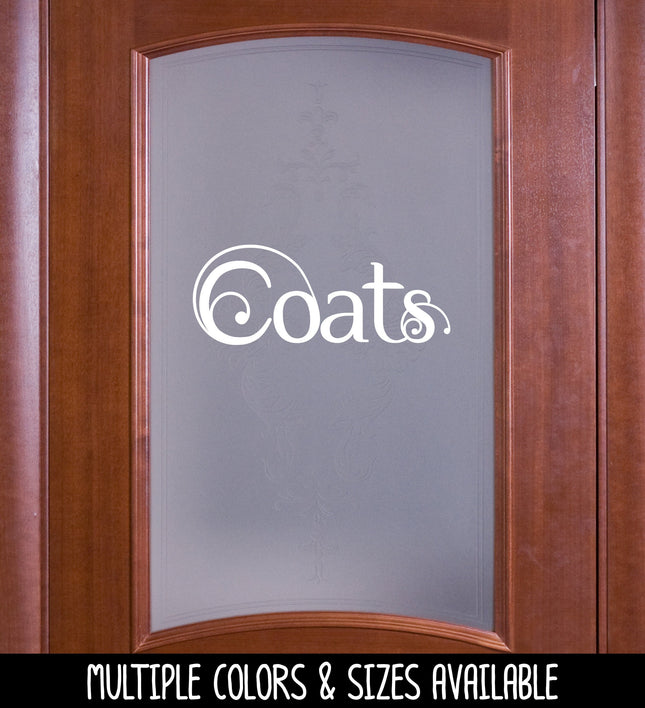 Coats Vinyl Decal/Sticker